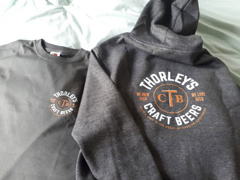 Thorleys Craft Beers branded merchandise
